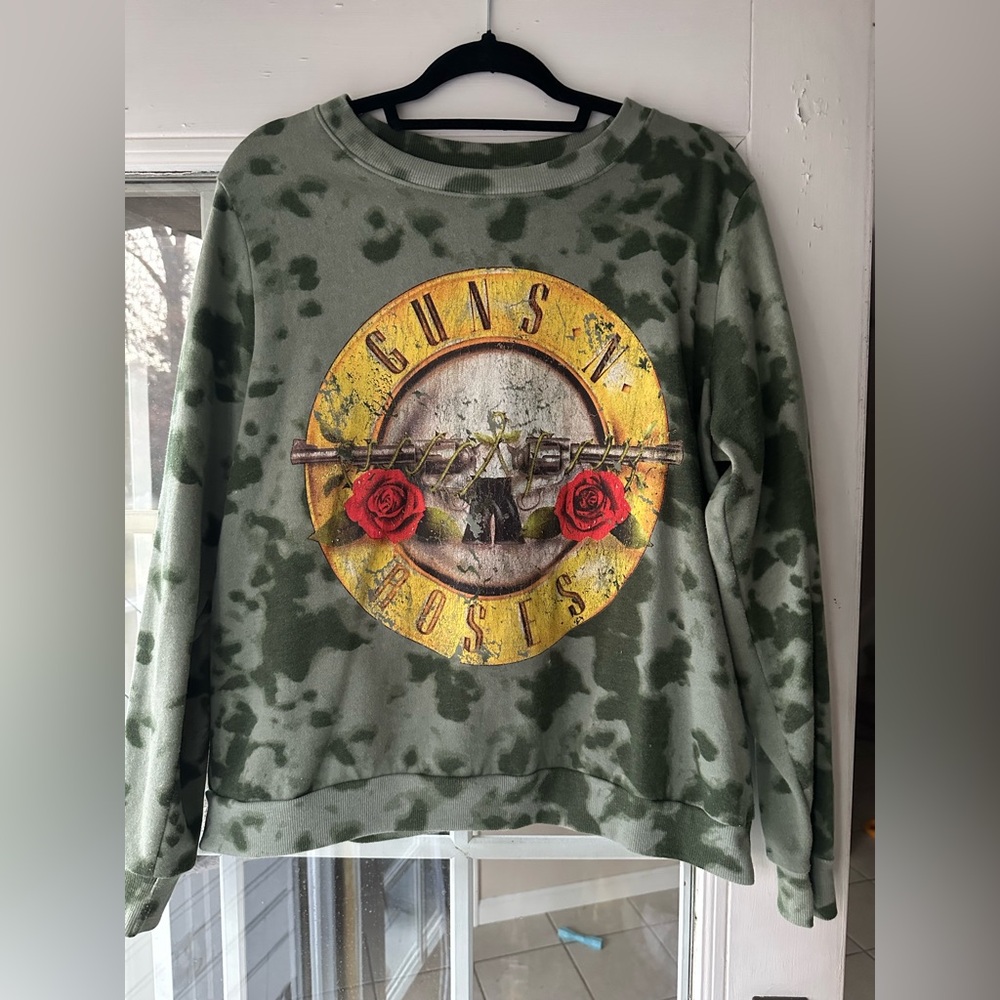 Guns N’ Roses Crewneck Sweatshirt in green